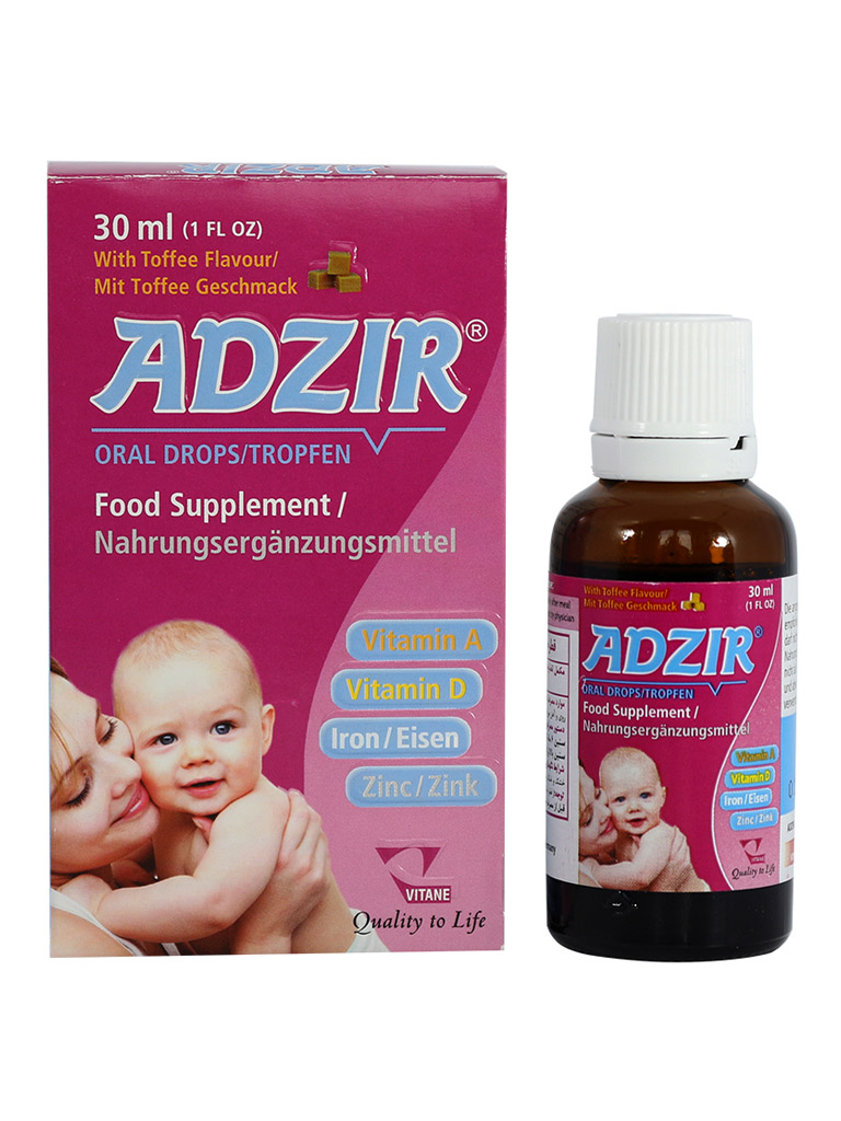 1-5.jpg قطره آ+د آدزیر ویتان حاوی 30 میلی لیتر - Image 1