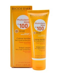 کرم ضد آفتاب رنگی بایودرما مدل Photoderm Max SPF100 مناسب پوست خشک و معمولی با حجم 40 میلی لیتر - Image 2
