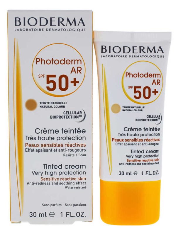 کرم ضد آفتاب رنگی بایودرما مدل +Photoderm AR SPF50 مناسب پوست حساس با حجم 30 میلی لیتر - Image 2