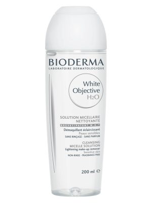 محلول میسلار پاک کننده بایودرما مدل White Objective H2O با حجم 200 میلی لیتر