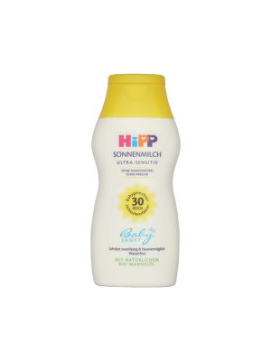 لوسیون ضد آفتاب کودک هیپ مدل Ultra-Sensitiv با spf30 حجم 200 میلی لیتر