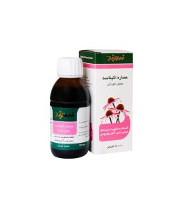 شربت عصاره اکیناسه سرخارگل زردبند حجم 120 میلی لیتر