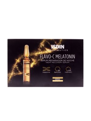 سرم محافظت کننده و ترمیم کننده پوست ایزدین مدل Flavo-C Melatonin  بسته 30 عددی