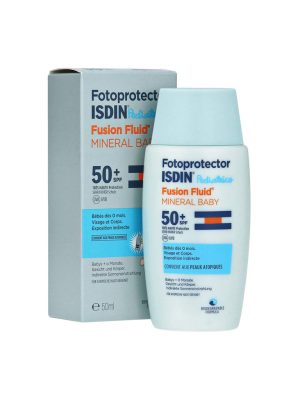 فلوئید ضد آفتاب کودک فیوژن مینرال +SPF50 ایزدین حجم 50 میلی لیتر
