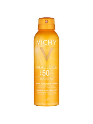 اسپری ضد آفتاب بی رنگ SPF50 ویشی سری ایده آل سولای مناسب انواع پوست حجم 200 میلی لیتر