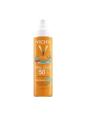 اسپری ضد آفتاب کودک SPF50 ویشی سری Ideal soleil حجم 200 میلی لیتر