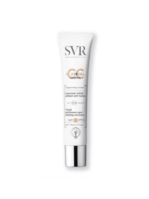 کرم پودر ضد آفتاب و ضد لک اس وی آر مدل کلیریال سی سی با +SPF50 رنگ روشن حجم 40 میلی لیتر