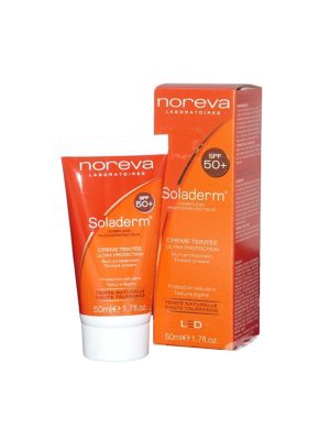 کرم ضد آفتاب رنگی سولادرم نوروا با SPF50 حجم 50 میلی لیتر