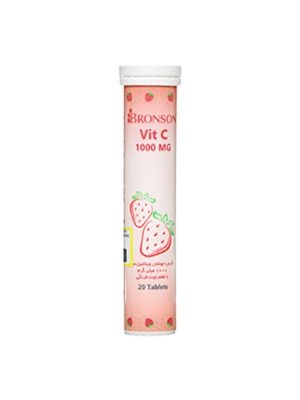 قرص جوشان ویتامین ث 1000 میلی گرم برونسون 20 عددی