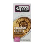 کاندوم خاردار و شیاردار کاپوت مدل Orgasm Fire X3 بسته 12 عددی