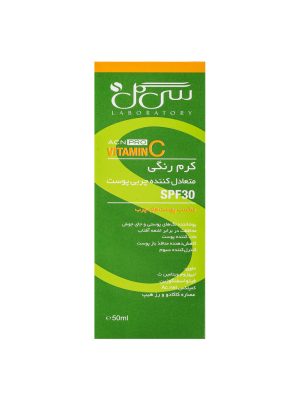 کرم رنگی متعادل کننده چربی پوست سی گل با SPF30 حجم 50 میلی لیتر