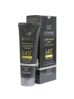 کرم ضد آفتاب سینره مخصوص آقایان +SPF45 حجم 50 میلی لیتر