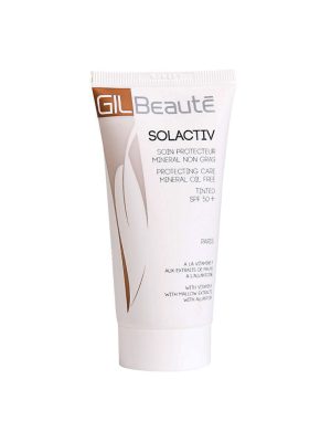 کرم ضد آفتاب رنگی مینرال ژیل بوته SPF50 مناسب پوست چرب حجم 50 میلی لیتر