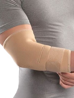 آرنج بند نئوپرنی با استرپ پاک سمن کد 135 کرمی سایز M