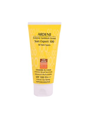 کرم ضد آفتاب SPF100 آردن رنگ برنز تیره حجم 50 میلی لیتر