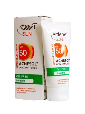 کرم ضد آفتاب بی رنگ آکنه سل آردن SPF50 مناسب پوست چرب 50 گرمی
