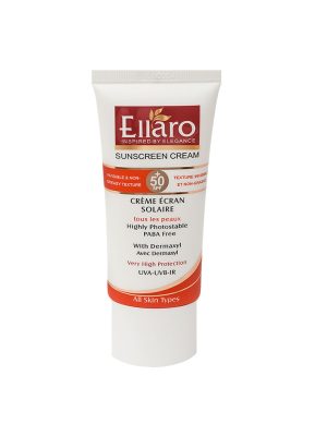کرم ضد آفتاب الارو SPF 50 بی رنگ حجم 50 میلی لیتر