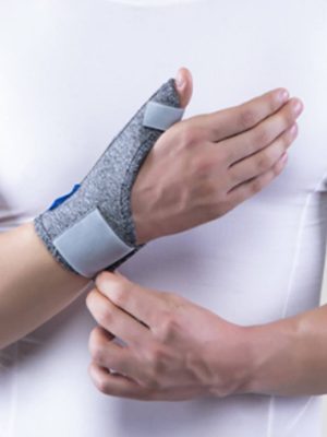 شست بند نئوپرنی آتل دار پاک سمن کد 110 طوسی سایز S