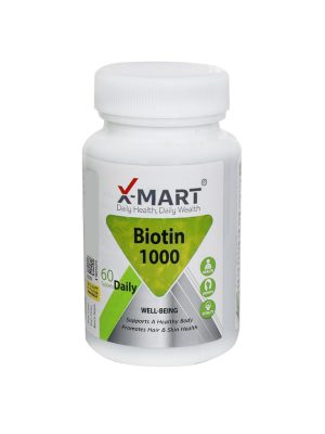 قرص بیوتین 1000 ایکس مارت 60 عددی