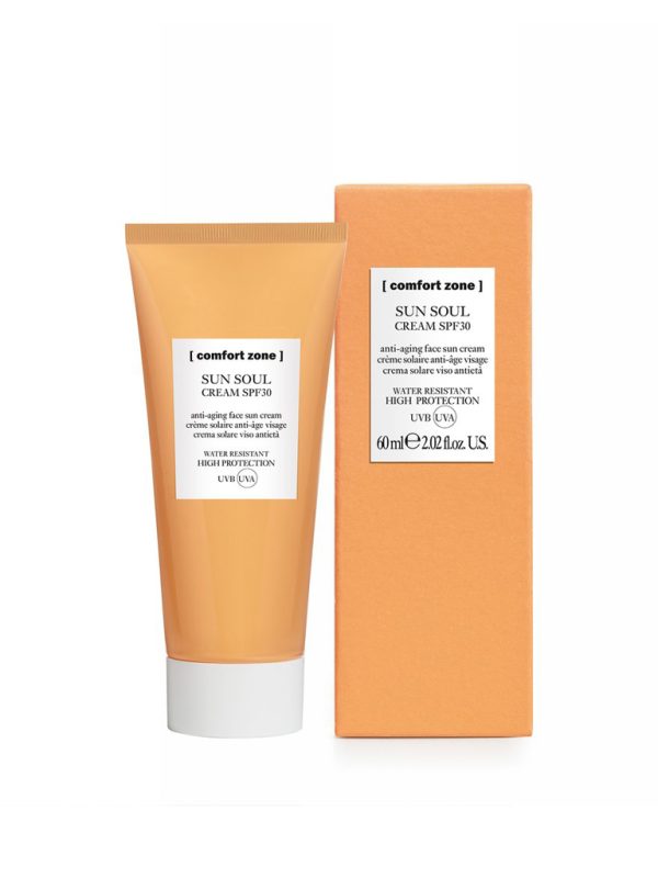 کرم ضد آفتاب و ضد پیری SPF30 کامفورت زون سری Sun soul مناسب انواع پوست حجم 60 میلی لیتر - Image 2