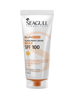 کرم ضدآفتاب بی رنگ سی گل SPF100 مدل MAX مناسب انواع پوست حجم 40 میلی لیتر