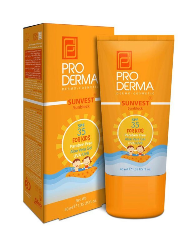 کرم ضد آفتاب کودکان SPF35 پرودرما با حجم 40 میلی لیتر - Image 2