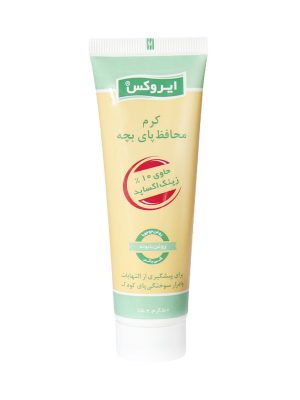 کرم محافظ پای بچه ایروکس حاوی 10 درصد زینک اکساید 50 گرم