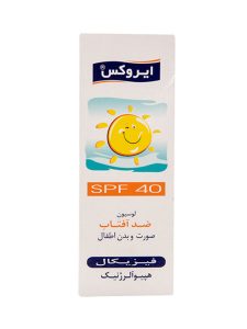 لوسیون ضد آفتاب کودک SPF40 ایروکس 60 میلی لیتر - Image 2