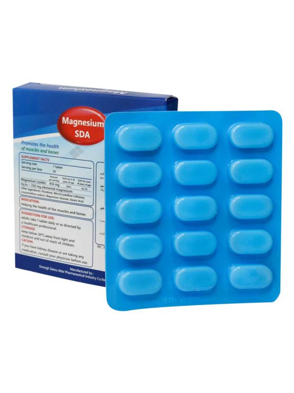 قرص منیزیم اس دی ای سیمرغ عطار دارو 30 عددی - Image 2