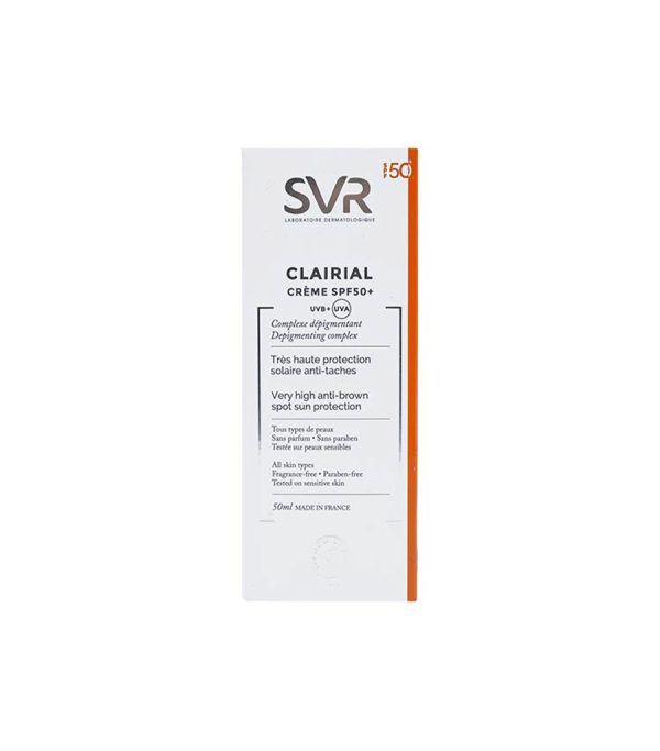 کرم ضد آفتاب و ضد لک اس وی آر مدل کلیریال با +SPF50 حجم 50 میلی لیتر - Image 2