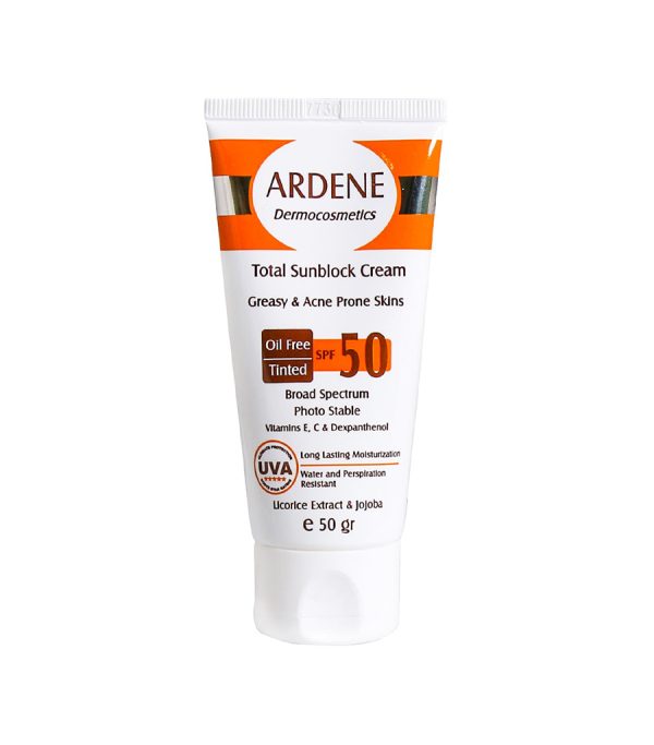 کرم ضد آفتاب SPF 50 آردن مخصوص پوست های چرب و جوشدار 50 گرمی - Image 2