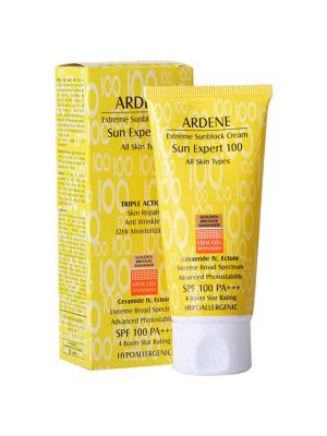 کرم ضد آفتاب SPF100 آردن رنگ برنز طلایی حجم 50 میلی لیتر