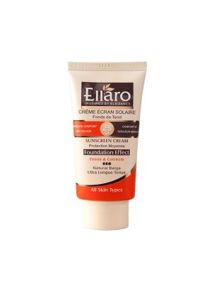 کرم ضد آفتاب با پوشش کرم پودر SPF25 الارو حجم 40 میلی لیتر