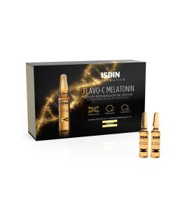 سرم محافظت کننده و ترمیم کننده پوست ایزدین مدل Flavo-C Melatonin  بسته 30 عددی - Image 2