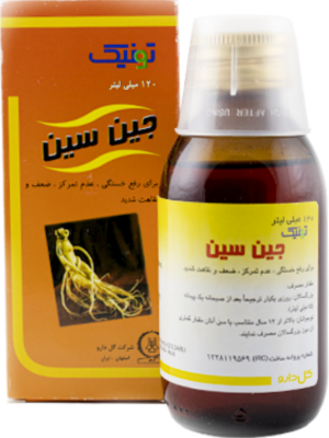 تونیک جین سین گل دارو حجم 120 میلی لیتر