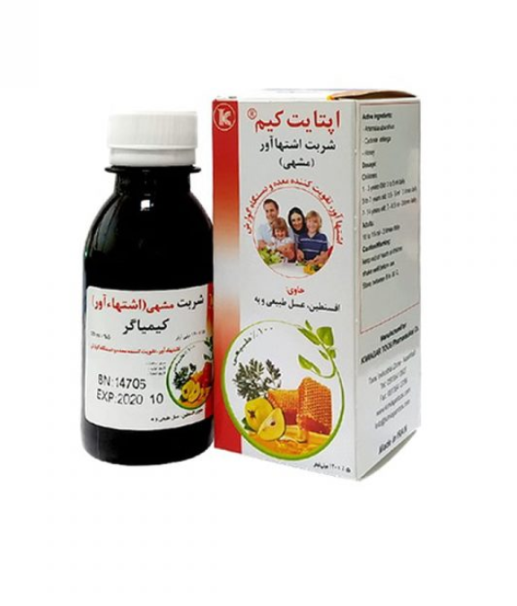 2022-07-30201.png شربت اشتها آور اپتایت کیم کیمیاگر حجم 120 میلی لیتر - Image 1