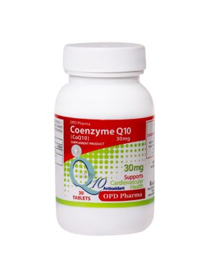 قرص کوآنزیم کیوتن او پی دی فارما 30 میلی گرم 30 عددی