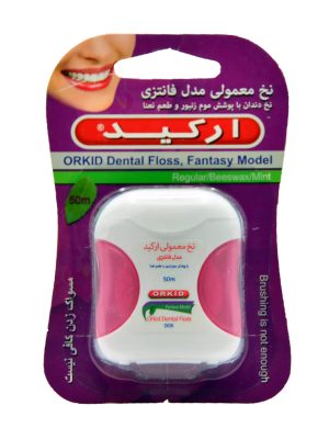 نخ دندان معمولی مدل فانتزی ارکید 50 متری