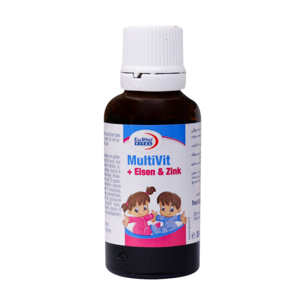 قطره مولتی ویت آیزن و زینک یوروویتال حجم 30 میلی لیتر - Image 2