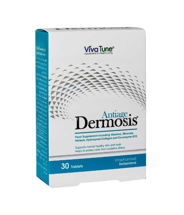 P_Dermosis.jpg.png قرص درموسیس آنتی ایج ویواتیون 30 عددی - Image 1
