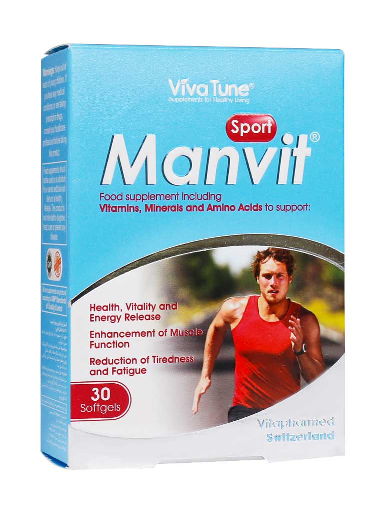 P_Menvit-Sport.jpg سافت ژل من ویت اسپورت ویواتیون 30 عددی - Image 1