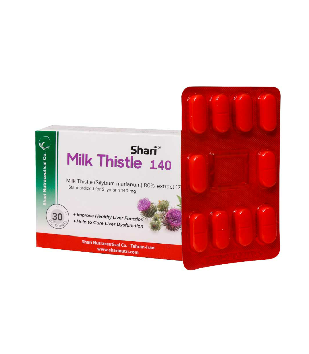 P_Milk20Thistle.jpg.png قرص میلک تیستل شاری 140 میلی گرم 30 عددی - Image 1