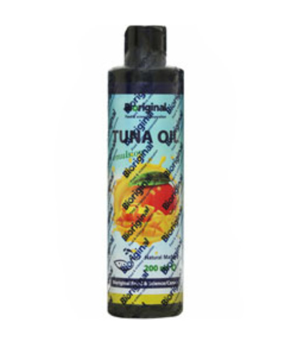 P_tuna20oil1.jpg.png شربت روغن ماهی تن امولسیونه بایورجینال حجم 200 میلی لیتر - Image 1