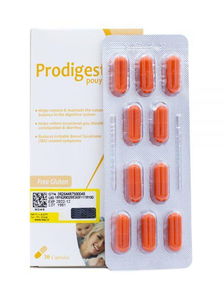 Prodigest.jpg کپسول پرودایجست گسترش میلاد فارمد 30 عددی - Image 1