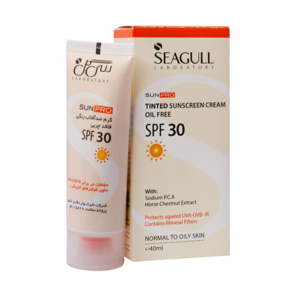 کرم ضدآفتاب رنگی فاقد چربی سی گل با SPF 30 با حجم 40 میلی لیتر - Image 2
