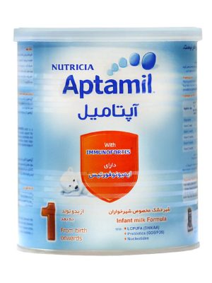 شیر خشک آپتامیل 1 نوتریشیا مخصوص شیرخواران 0 تا 6 ماه حجم 400 گرم