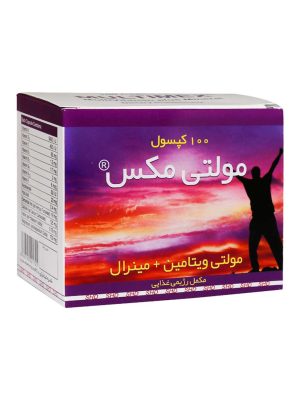 کپسول مولتی ویتامین مینرال مولتی مکس شهردارو 100 عددی