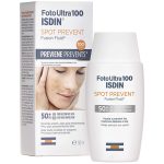 فلوئید ضد آفتاب اسپات پریونت +SPF50 ایزدین مناسب انواع پوست حجم 50 میلی لیتر