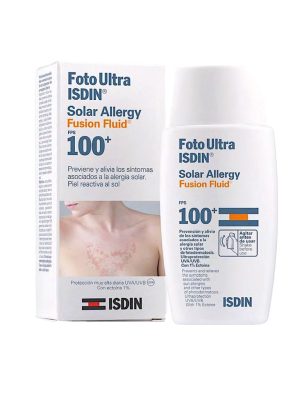 فلوئید ضد آفتاب سولار آلرژی +SPF100 ایزدین مناسب انواع پوست حجم 50 میلی لیتر