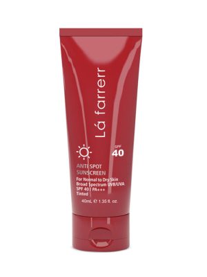 کرم ضد آفتاب رنگی و ضد لک SPF40 پوست خشک و معمولی لافارر با حجم 40 میلی لیتر